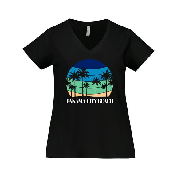 Inktastic Panama City Beach Vacation Women's Plus Size V-Neck T-Shirt