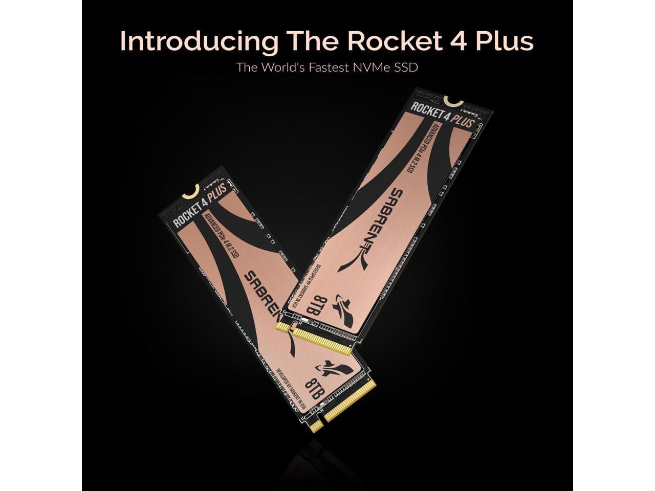 SABRENT 8TB Rocket 4 Plus NVMe Gen4 PCIe SSD, M.2 Internal