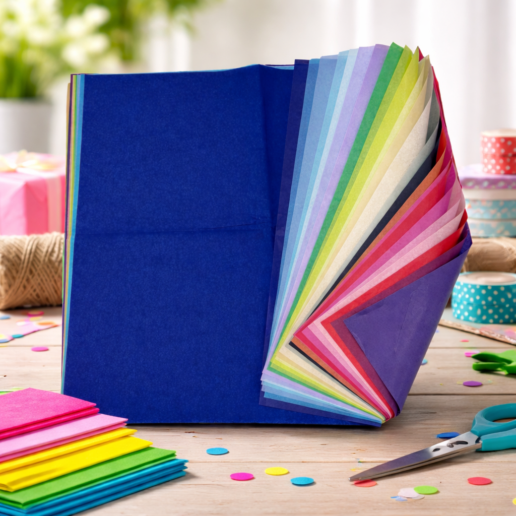 Assorted Colors Gift Tissue Paper Set, 120 Sheets