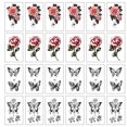 thumbnail image 1 of 24 hojas de tatuajes temporales variados para hombres y mujeres, juego de pegatinas de tatuajes temporales para el cuello del brazo, 1 of 6