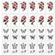 thumbnail image 1 of 24 hojas de tatuajes temporales variados para hombres y mujeres, juego de pegatinas de tatuajes temporales para el cuello del brazo, 1 of 6
