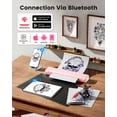 thumbnail image 2 of Impresora portátil Phomemo M08F inalámbrica Bluetooth rosa con funda, 2 of 7