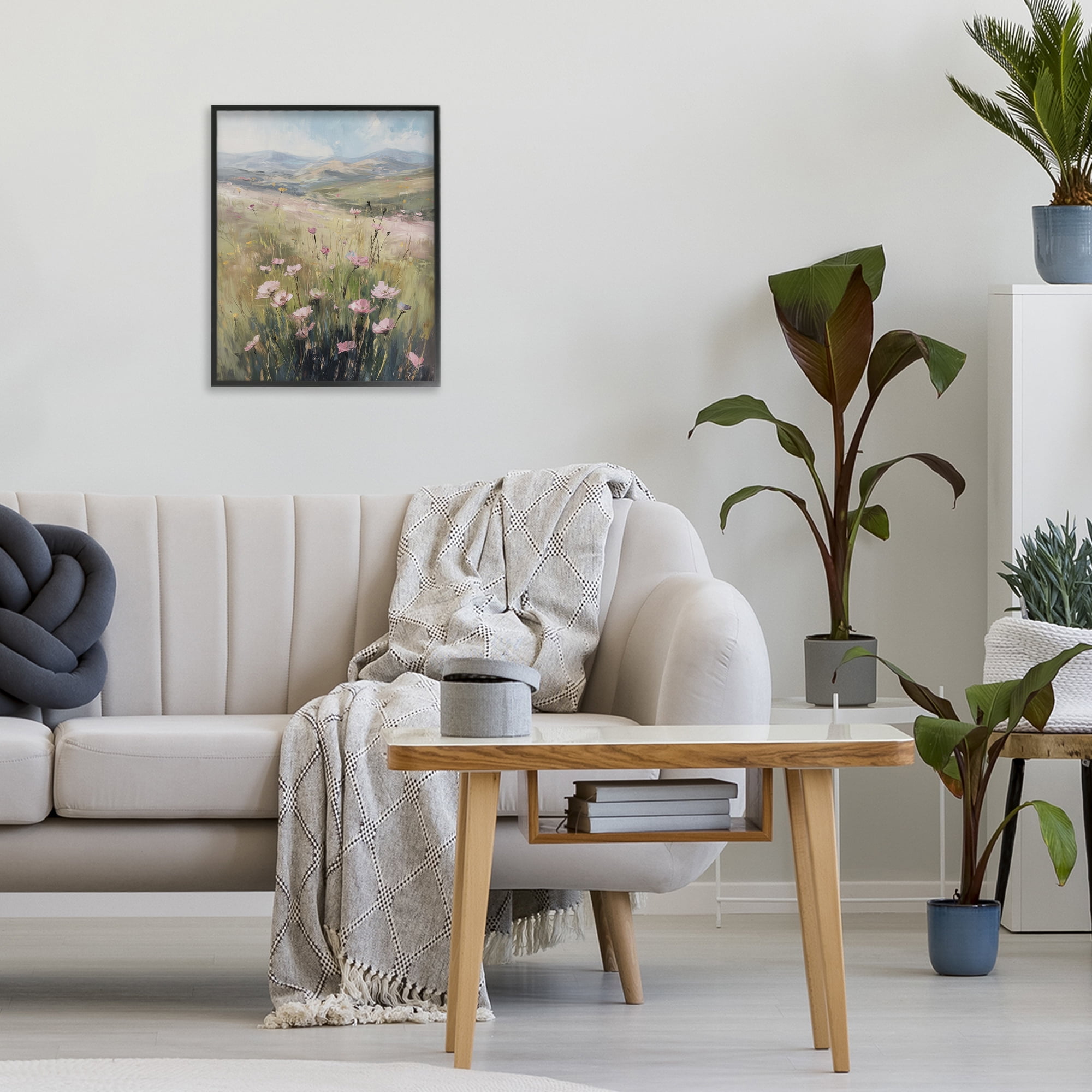 Stupell Industries Wild Shrubs in Pasture Black Framed Giclee Art, design by Svetlana Aleynikova