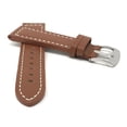 thumbnail image 2 of 22mm Racer, White Stitching, Leather Watch Strap Band, Stainless Steel Buckle, 2 of 7