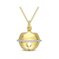 thumbnail image 1 of Lock Charm Pendant Necklace in Yellow Plated Sterling Silver with Chain, 1 of 4