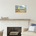 thumbnail image 2 of Stupell Industries Surfboard & Beach Waves Nature Painting Unframed Art Print Wall Art, 19 x 13, 2 of 6