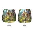 thumbnail image 5 of Lsque Cute Mushroom Town A Printed Women's Running Shorts with Liner Pockets,Elastic Quick Dry Workout Athletic Gym Yoga Shorts,Womens High Waist Shorts-Small, 5 of 9