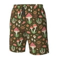 thumbnail image 5 of Kdxio Mushrooms and Autumn Pattern Mens Casual Shorts - Drawstring Summer Beach Sports Shorts for Men, 5 of 9