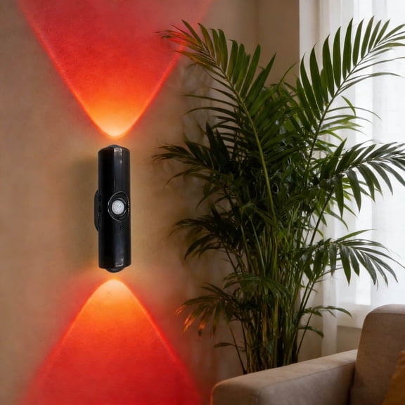 Rechargeable Smart LED Motion Sensor Ambient Light, Rechargeable Dynamic RGB LED Wall Lamp, Mount, Punch-Free Color Changing Motion Sensor Light for Stairs, Wardrobe, Cabinet (RGB 7-Color)
