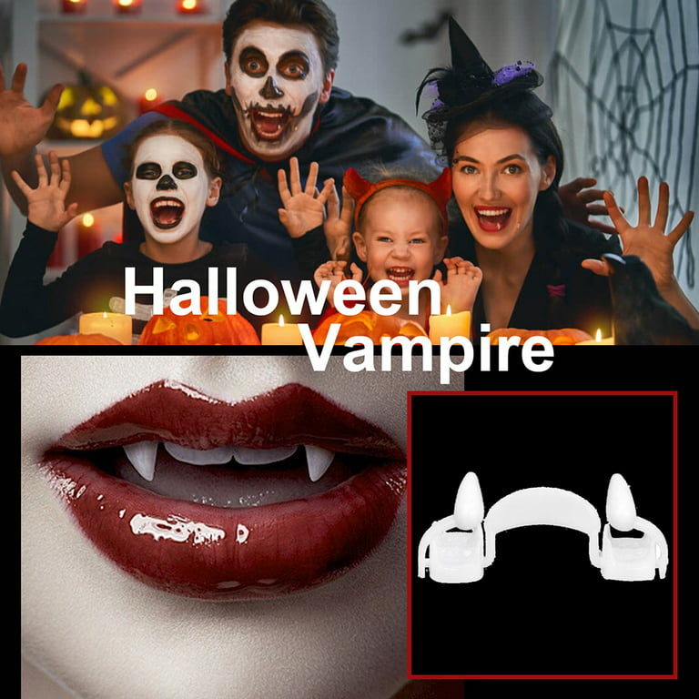 Halloween Fake Teeth Cosplay Vampire Fangs Retractable Teeth Dress Costume  Tooth Gift Party Decoration Vampire Dracula Teeth - AliExpress