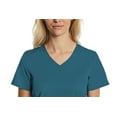 thumbnail image 6 of Elements Women's EL9115 Four Way Stretch Mock Wrap Scrub Top Caribbean 2X-Large, 6 of 6