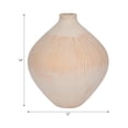thumbnail image 4 of Decorative Rustic Inspired Glass Vase for Living Room Decor - Elegant Modern Flower Vase for House Accent, Bedroom, and Office Decor - Cute House Vase for Mantel or Table Centerpiece - 14", Ivory, 4 of 10