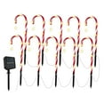 thumbnail image 2 of DOLITY Candy Cane Lights Decor Ground Insert Christmas Solar LED for Driveway 10 Lights, 2 of 6