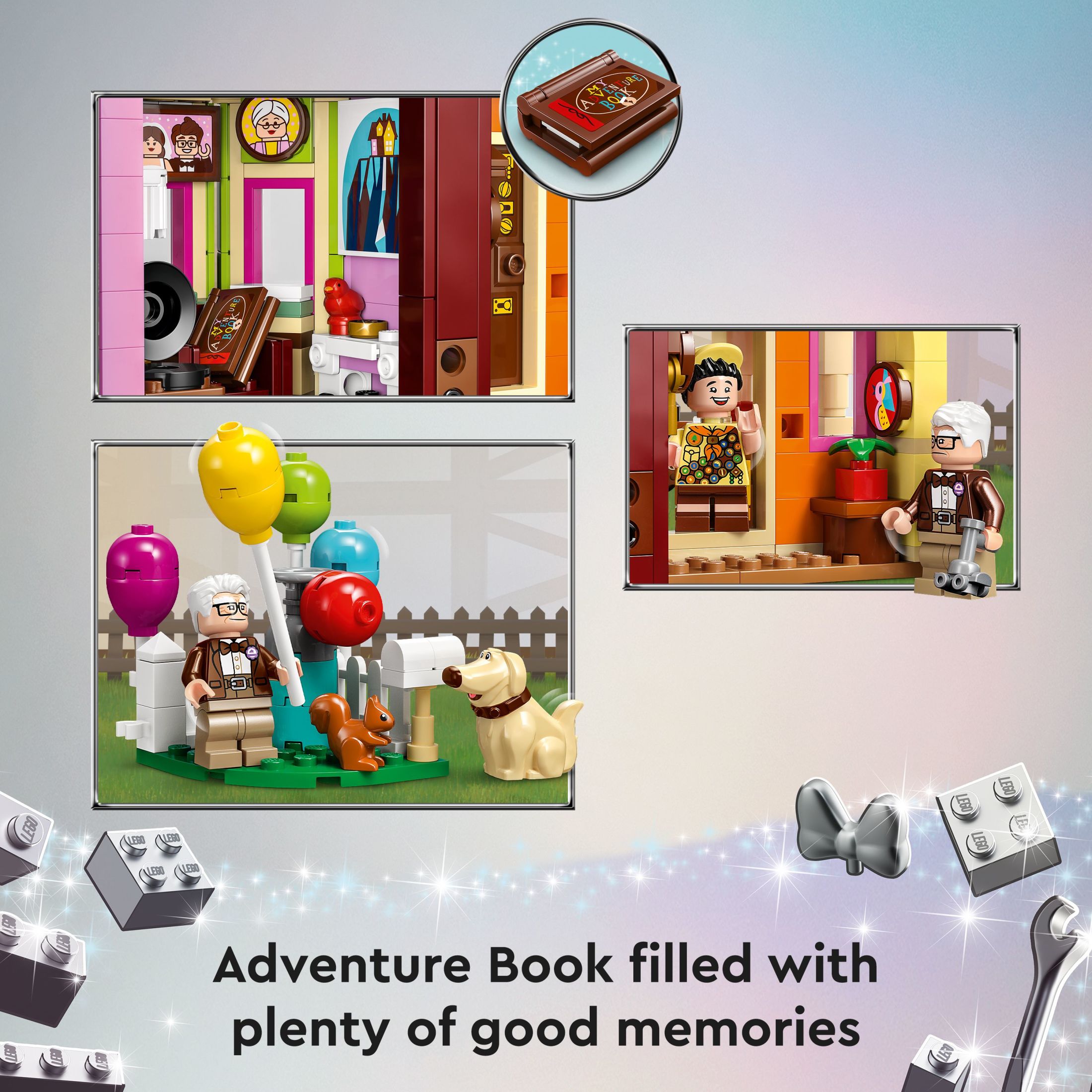 LEGO Disney y Pixar Casa de Up 43217 Set de Construcción Clásico de Celebración Disney 100 para Niños y Fans de Películas Mayores de 9 Años, Regalo Divertido para Fans de Disney y Amantes del Juego Creativo 6