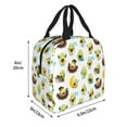thumbnail image 3 of Lsque Funny Avocado In Mexican Clothes Pattern Lunch Bag Women/Men Insulated Lunch Box,Small Leakproof Cooler Food Lunch Containers Reusable High Capacity Lunch Tote Bags, 3 of 6