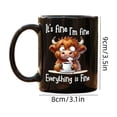 thumbnail image 3 of shyuyusa Highland Cow Pattern Cup Creative Drinkware Ceramic Cup for Home Kitchen Office Desktop Beverage Container, 3 of 5