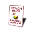 thumbnail image 4 of Beach Bum Parking Only Novelty Sign, Metal Wall Decor - 10x14 inches, 4 of 4