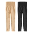 thumbnail image 4 of felwors 2 Pack Compression Leggings for Women Anti Cellulite Leggings Lifting Resistance Band Scrunch 2Pcs Legging (Beige, S), 4 of 4