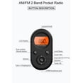 thumbnail image 4 of Mini FM/AM Radio PortáTil de Bolsillo 76-108MHZ Receptor de Radio Recargable con Pantalla LCD RetroiluminacióN DiseñO de CordóN, 4 of 5