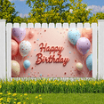 thumbnail image 5 of Colorful Balloons Birthday Party Banner Decorative Confetti Happy Birthday Banner for Celebration Indoor Decoration Photo Shoot, 5 of 7