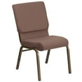 thumbnail image 5 of Flash Furniture Brown Dot Fabric Church Chair,PK4 4-FD-CH02185-GV-BNDOT-GG, 5 of 7