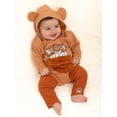 thumbnail image 5 of The Lion King Newborn Baby Boys Cosplay Simba Hooded Bodysuit and Pants, 2-Piece Outfit Set, Sizes 0/3 Months - 24 Months, 5 of 9