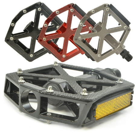 - Lumintrail PD-603B MTB BMX Road Mountain Bike Bicycle Platform Pedals Flat Alloy 9/16