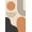 Orange, Pattern 2, variant on ODIKA 4'x6' Brown Pink Mocha Abstract Swirl Washable Area Rug Retro Contemporary Pattern with Leaf Motif Stain Resistant, Low Pile, Easy Care for Dorm Room, Small Living