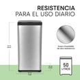 thumbnail image 2 of Bote de Basura con Sensor de proximidad Ninon INOX-50L Acero Inoxidable Antihuellas 50 litros, 2 of 8