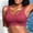 Red, variant on High Impact Sports Bras for Women Running Bra Workout Soft Lightweight Bra U Back Sports Bra Scoop Neck, Black One Size