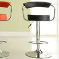 thumbnail image 3 of Modern Barstool with Back in Red - Set of 2, 3 of 3