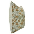 thumbnail image 6 of Farmhouse Style Fabdivine's Hand Block Print 16"X16", Pillow Cover for Cozy Living Room, Orange & Green, Saptrishi, 6 of 9