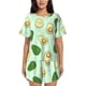 thumbnail image 1 of Fotbe Avocado Conjunto de Pijama Estampado para Mujer, 2 Piezas, Ropa de Dormir con Camiseta de Manga Corta y Shorts Suaves-Large, 1 of 6