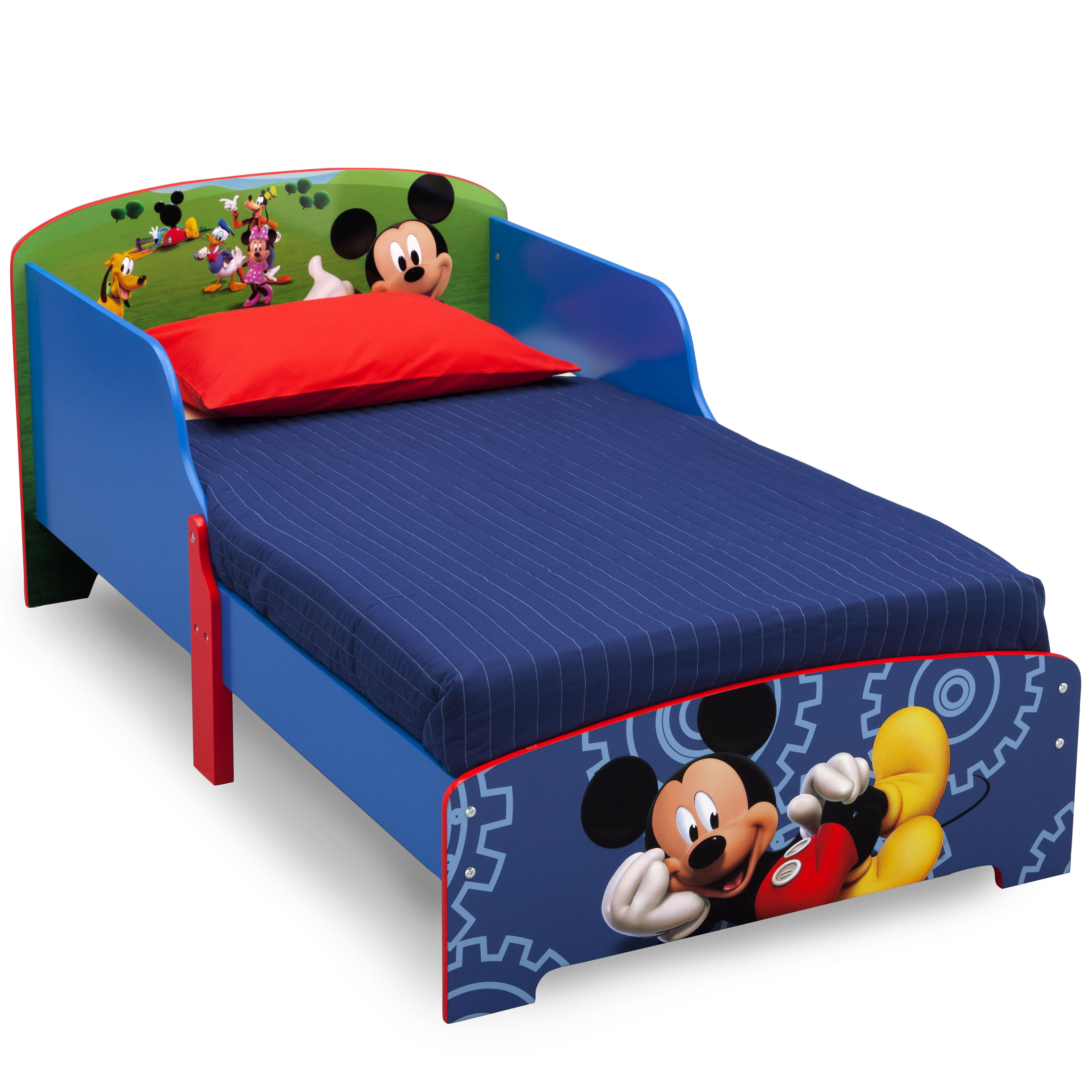 Mickey Mouse Wooden Toddler Bed - Walmart.com