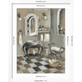 thumbnail image 5 of Art.com French Bath IV Art Print by Silvia Vassileva, White Frame Wall Art, 32" x 40", 5 of 5