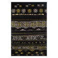 thumbnail image 2 of Contemporary Rug - Tibetan Shag Polypropylene -Black/Gold-Color:Black/Gold,Design:Contemporary,Shape:Medium Rectangle,Size:7' 6''L x 5' 1''W, 2 of 5