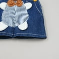 thumbnail image 2 of KIDSCOOL SPACE Salopette Courte Douce en Denim de Coton d'Été pour Bébé 3D Monkey, 2 of 5