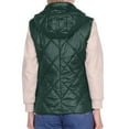 thumbnail image 4 of Lovskoo Womens Winter Coats Hooded Quilted Jacket Warm Clothes Plus Size Lapel Cotton Padded Coat Long Sleeve Jacket Green, 4 of 5