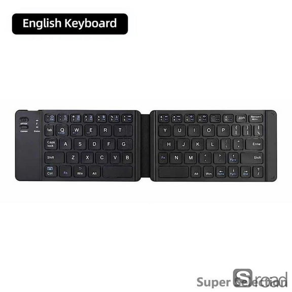 Foldable Bluetooth Keyboard With Touchpad - Ultra-Portable Wireless Keyboard For Windows, Android, IPad, IPhone - Rechargeable & Multi-Device Support (63 Keys, 10m Range, 35H Battery)​