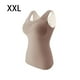 thumbnail image 2 of Guardurnaity Ropa interior térmica acolchada de invierno frío para mujer, Top de mantenimiento del calor, chaleco básico informal, ropa para el Ropa interior Café XXL, 2 of 6