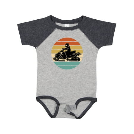 

Inktastic Snowmobile Retro Sunset Gift Baby Boy or Baby Girl Bodysuit