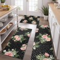 thumbnail image 2 of Pioneer Flower Floral Print Pattern Kitchen Rugs Sets Of 3,Kitchen Runner Rugs Non Skid Washable,Decorative Kitchen Floor Mats for Kitchen,Sink,Laundry,17"x30"+ 17"x47" + 17"x59", 2 of 6