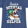 thumbnail image 3 of Disney - Santas Official Helper - Toddler & Youth Girls Short Sleeve Graphic T-Shirt, 3 of 5