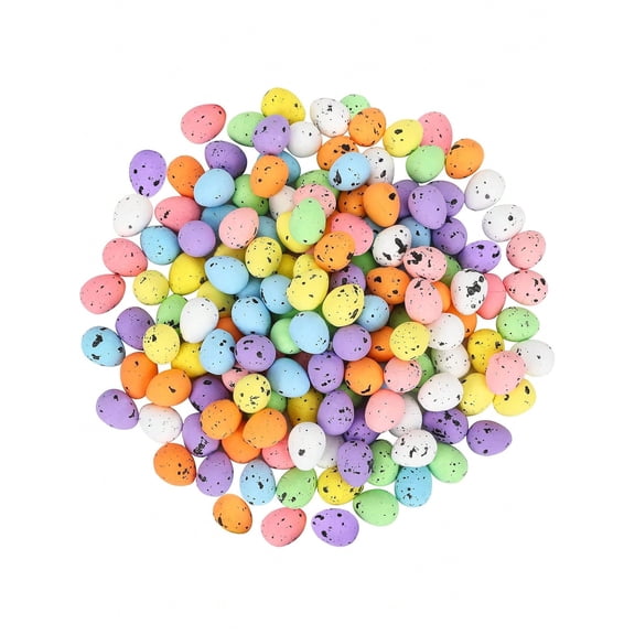 100pcs Easter Decorative Eggs Mini Easter Eggs Pastel Easter Eggs Speckled,3cm