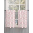 thumbnail image 5 of Pink Daisy Bathroom Window Curtain, Spring Floral Elegant Pastoral Botanical Light Filtering Coffee Kitchen Curtains, Bedroom Living Room Curtains 2 Panel 84"x45", 5 of 6