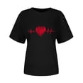 thumbnail image 5 of EchfiProm Womens Valentine Day T shirts Love Heart Graphic Tee Valentine Casual Cute Shirts for Wife Short Sleeve, 5 of 7
