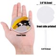 thumbnail image 2 of XDDJA Cat and Yellow Umbrella in The Rain Set of 2 Car Coaster for Drinks, Absorbent Ceramic Stone Coasters Cup Mat with Cork Base for Home Kitchen Room Coffee Table Bar Decor, 2 of 5