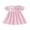 Pink, variant on Lairauiy Kids Girls Summer Plaid Dress Letter Embroidery Short Sleeve A-Line Dress for Toddler Cute Clothes