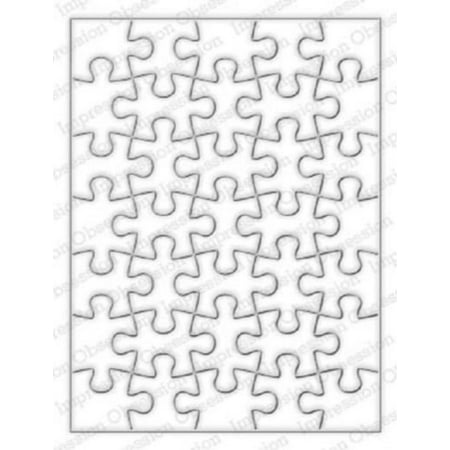 Puzzle Background Steel Die for Scrapbooking (DIE448YY), This is a US-made steel die compatible with most table-top die cutting machines. By Impression