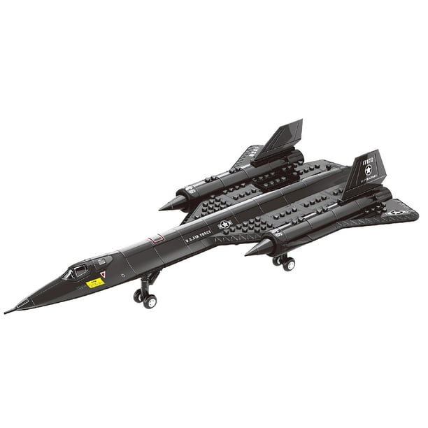 Gonli Stem Army Toys Us Air Force Sr-71 Aviones de reconocimiento Juegos de bloques de construcción para niños Aviones de combate Juguetes de construcción Regalos para niños (183 piezas)